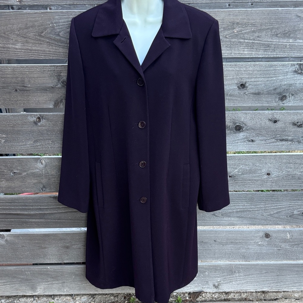 Women's Purple Trench Coat by Gallery